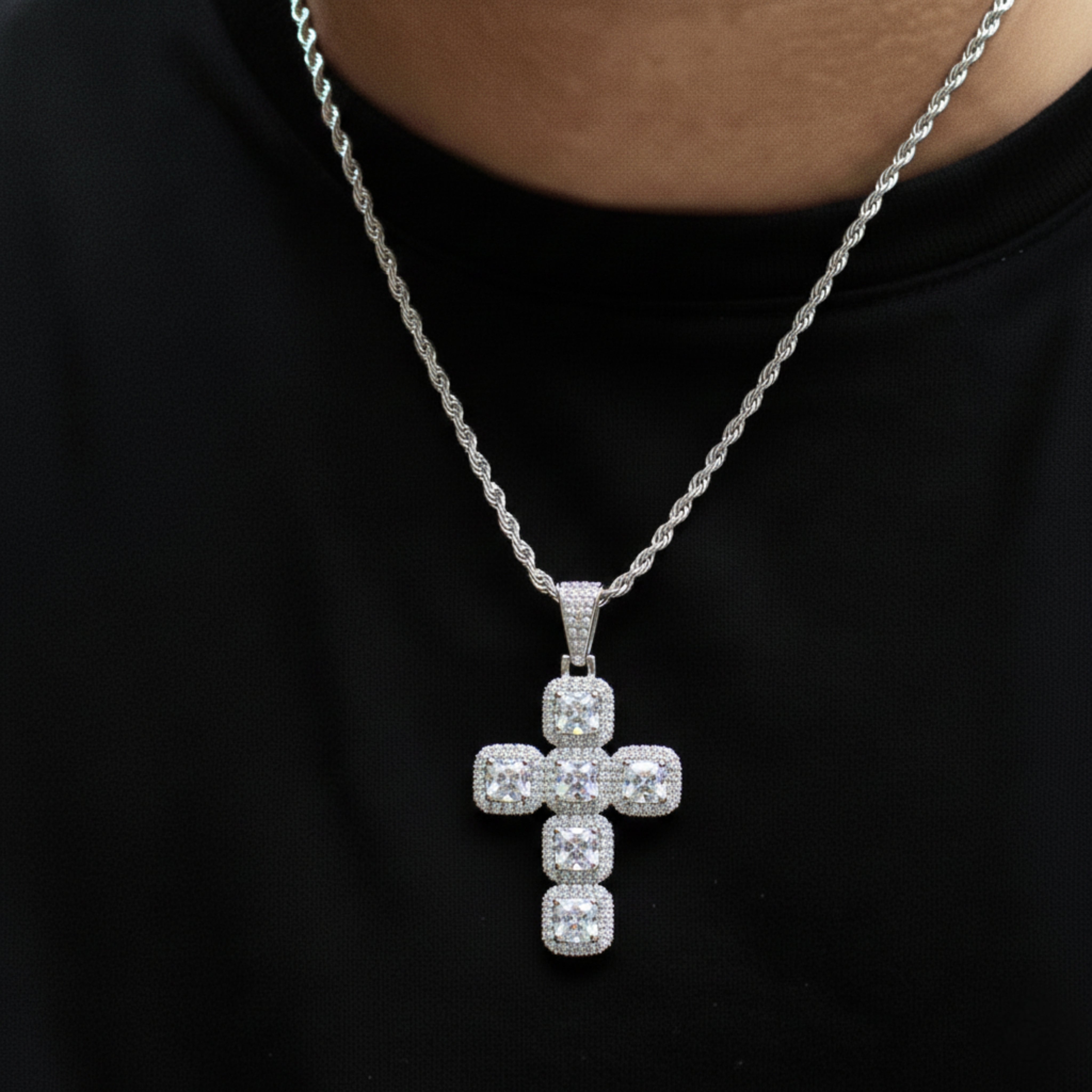 Cushion Cross Pendant