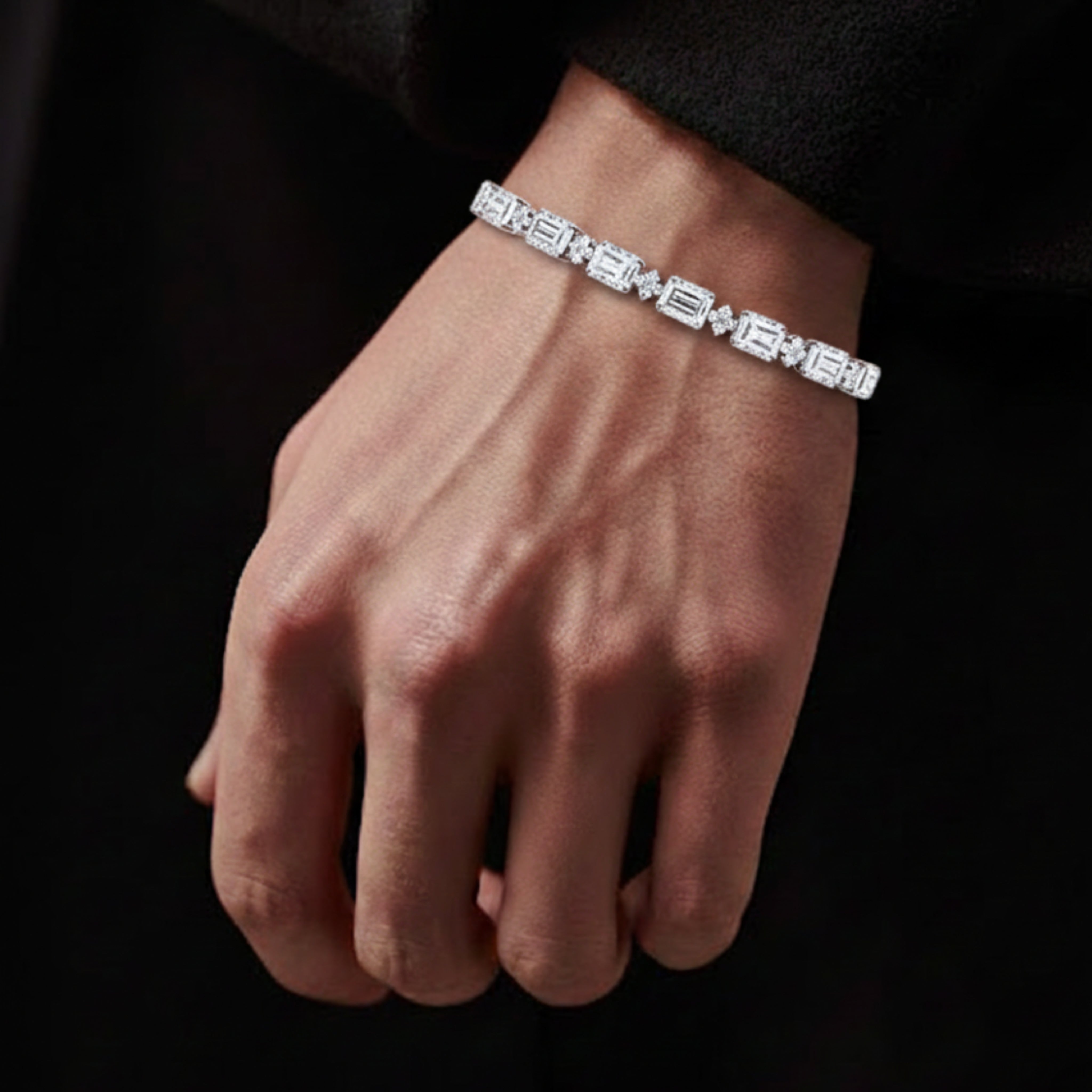 Emerald Cut Tennis Bracelet