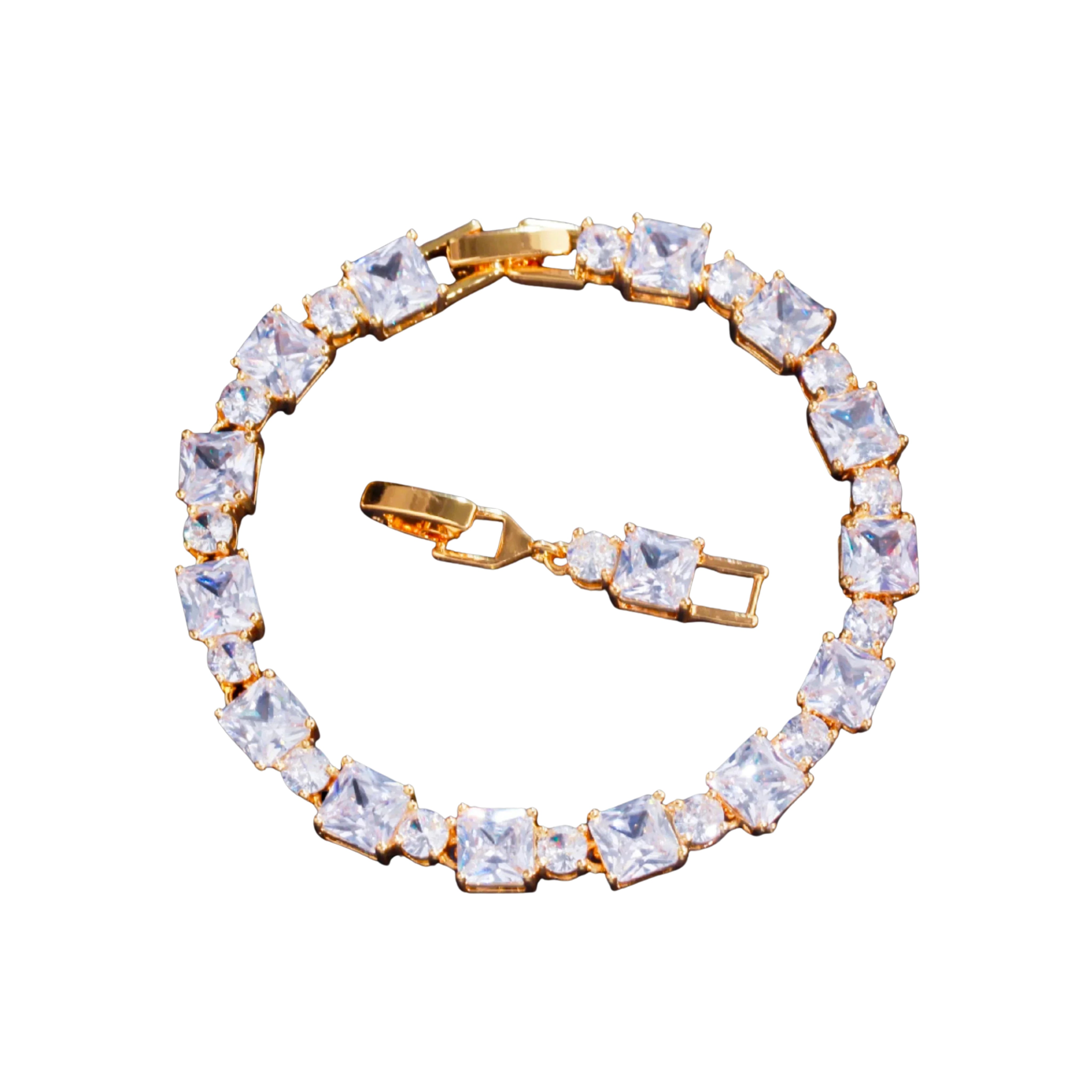 Square Ice Tennis Bracelet