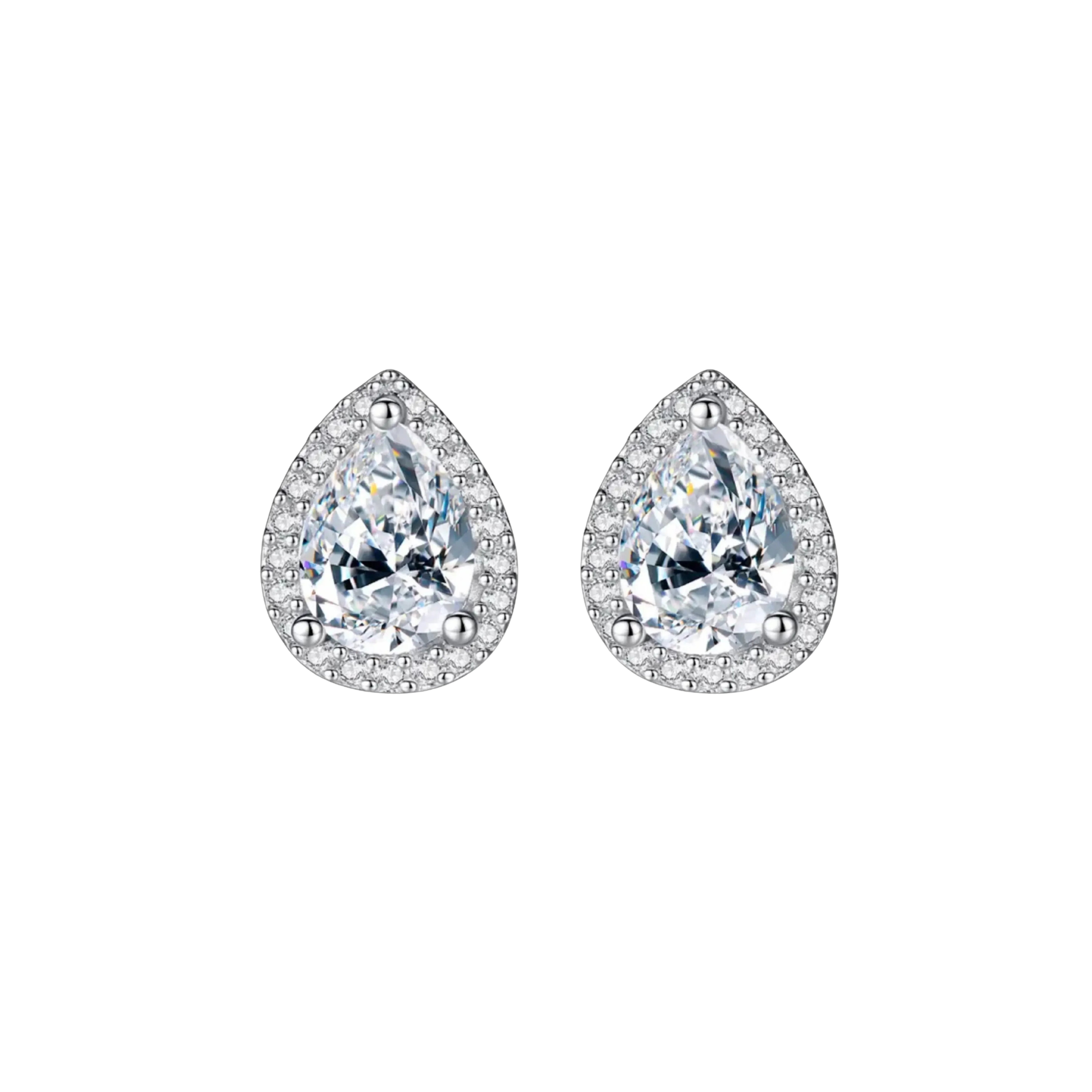 Teardrop Stud Earrings