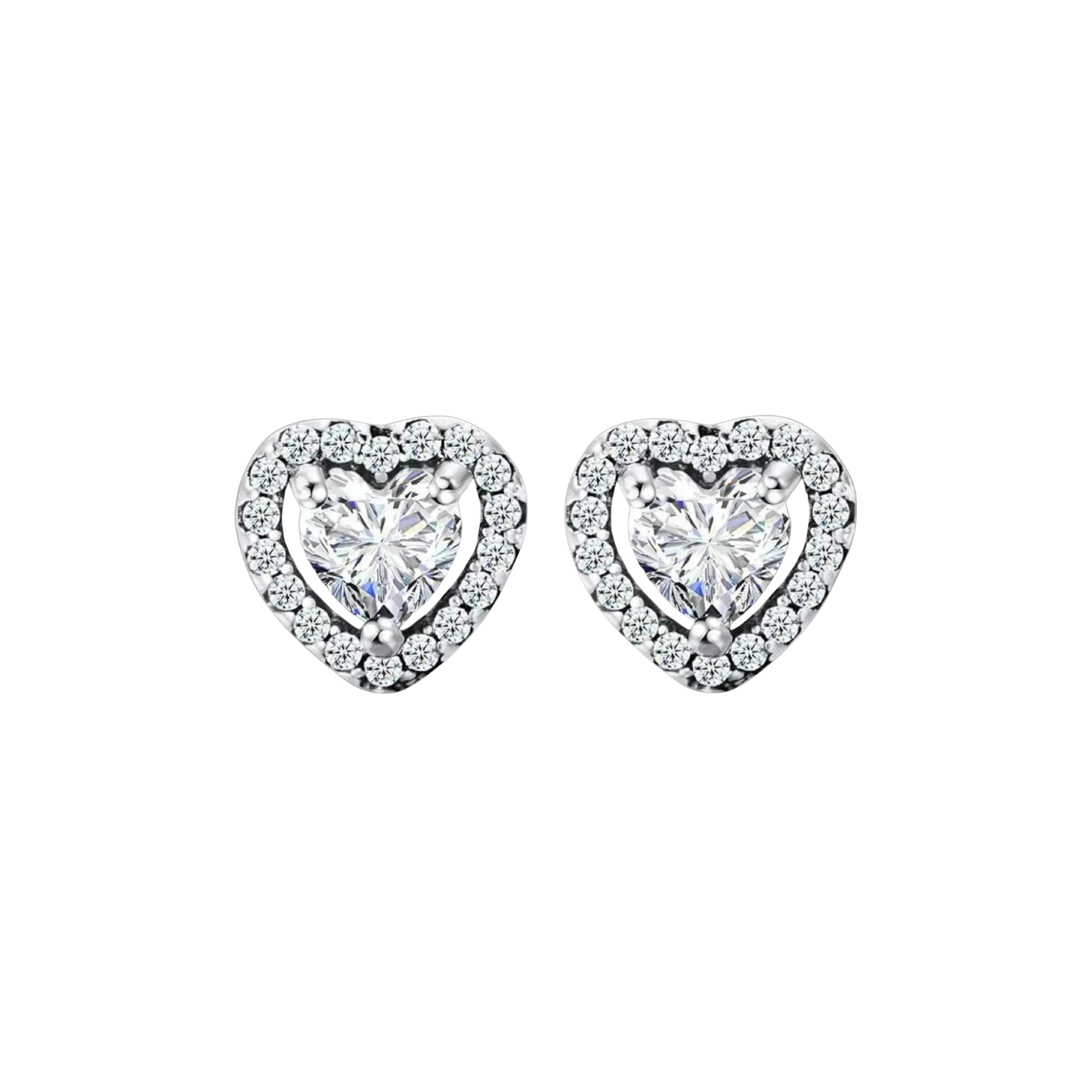 Heart Halo Studs