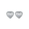 Heart Halo Studs