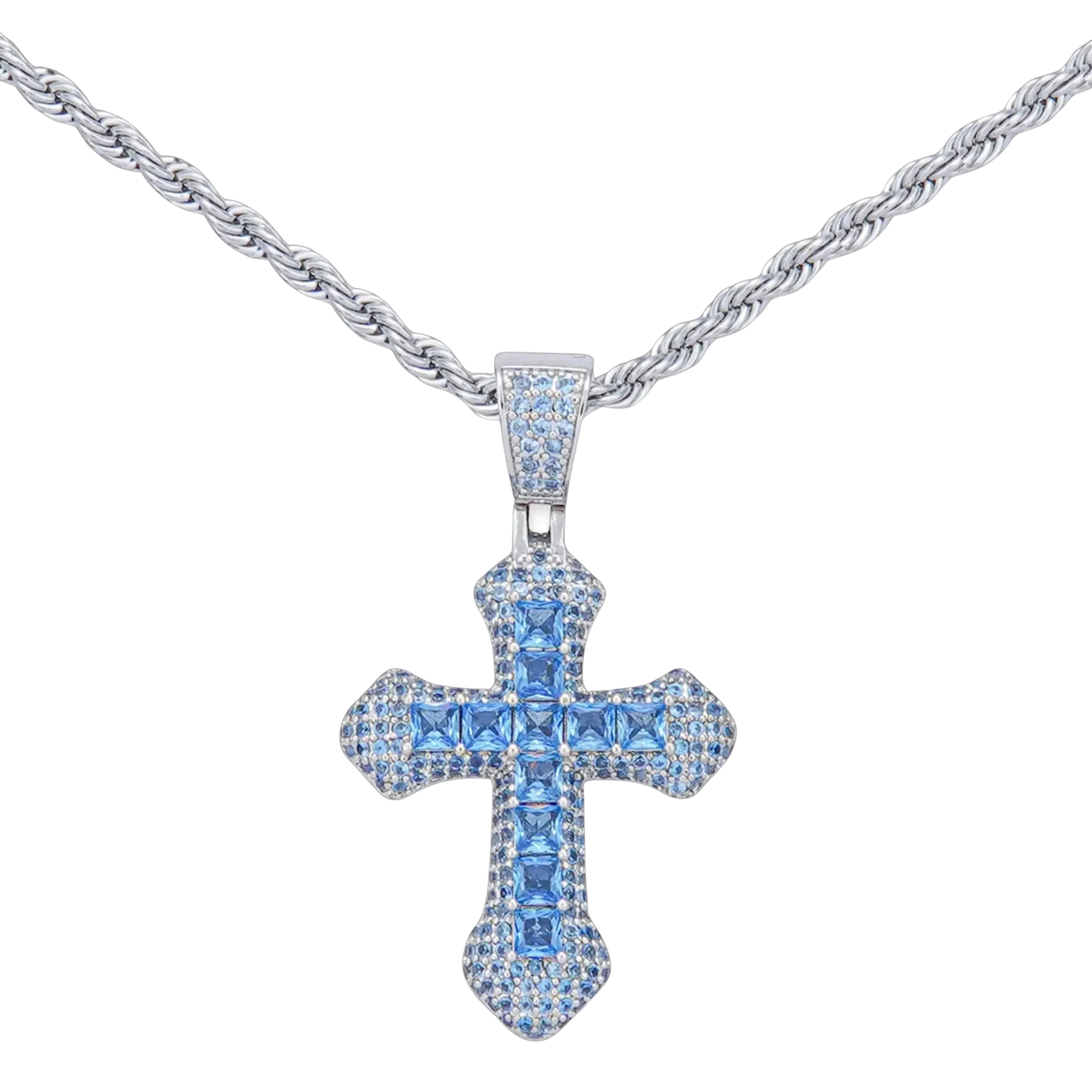 Iced Cross Pendant